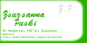 zsuzsanna puski business card